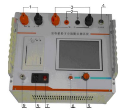 發(fā)電機轉子交流阻抗測試儀廠家面板