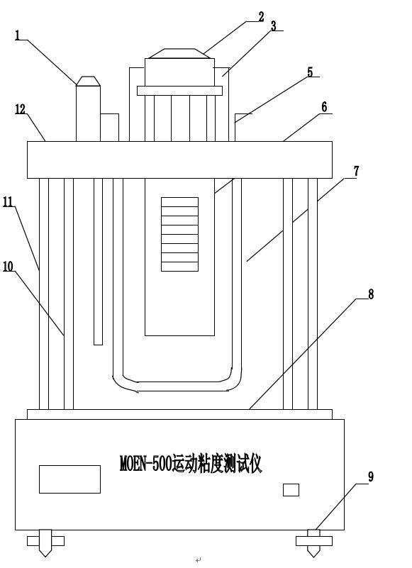 石油產(chǎn)品密度測定儀面板圖